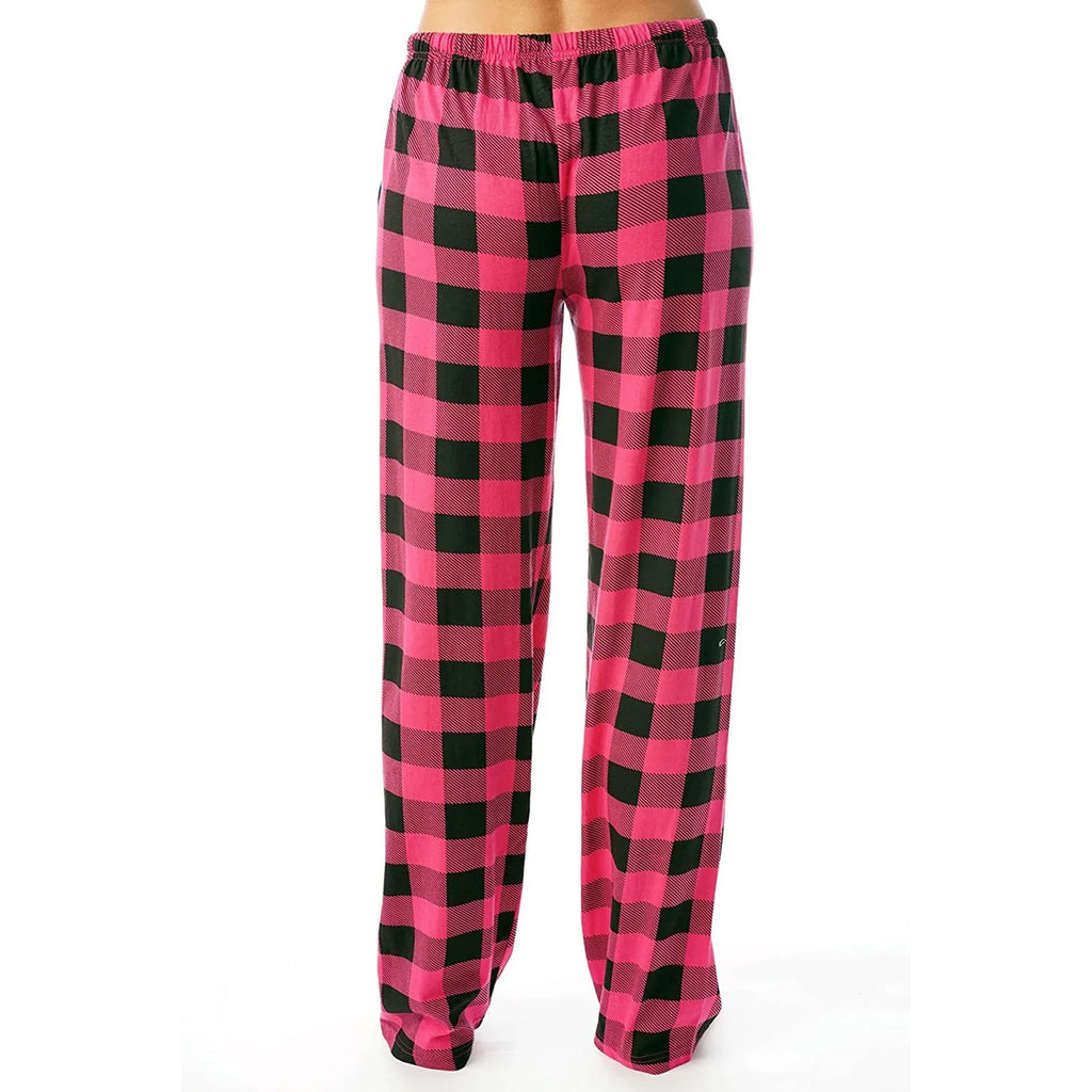Women Pants Plaid Cotton Loose Ladies Pajama Pants Pyjama Trousers Men Sleep Bottoms Lounge Wear Sleep Lounge Pants Bottoms