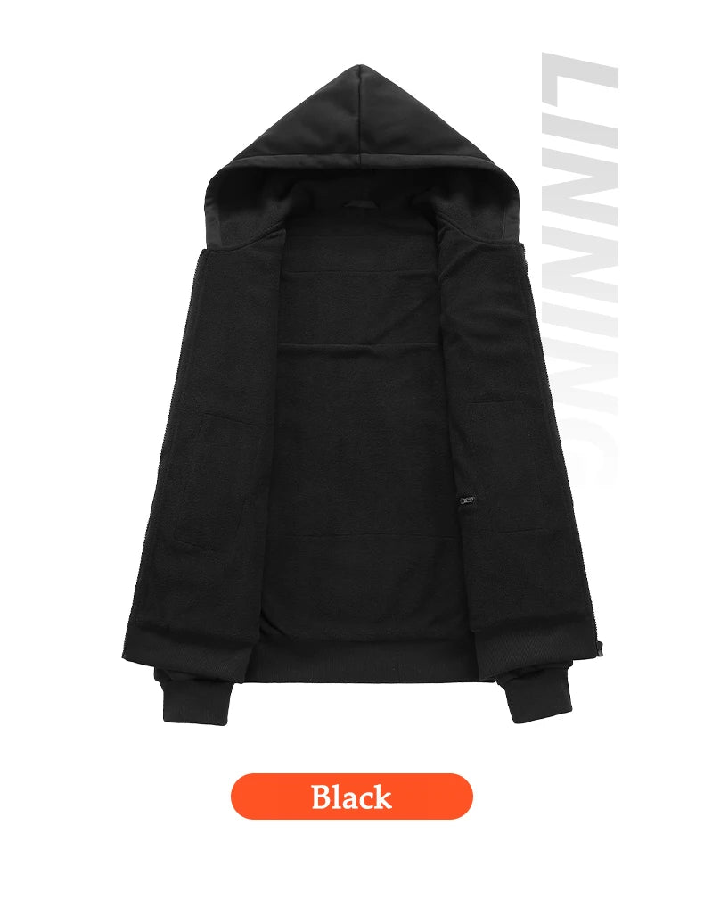Winter Hoodie Jacket That Will Heat Windproof 17 Zones Electric Heated Hoodies Jackets Male Zipper Hoodie Winter Warm Sweatshirt