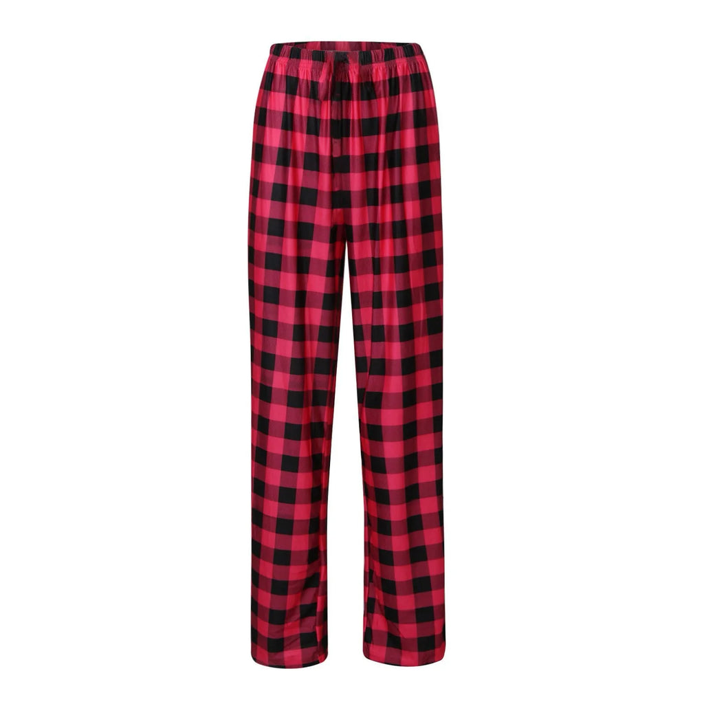 Women Pants Plaid Cotton Loose Ladies Pajama Pants Pyjama Trousers Men Sleep Bottoms Lounge Wear Sleep Lounge Pants Bottoms
