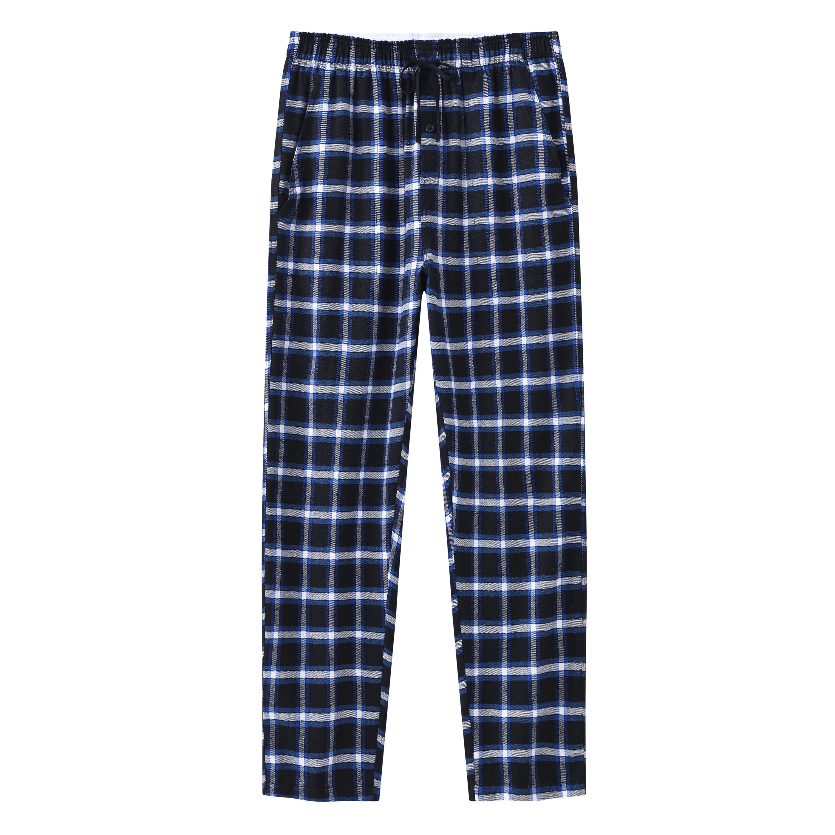 3Pcs Men's Plaid Pajama Sleeping Pants, Plaid Print Long Pajama Pants Sleepwear Set with Elastic Waist for Homewear